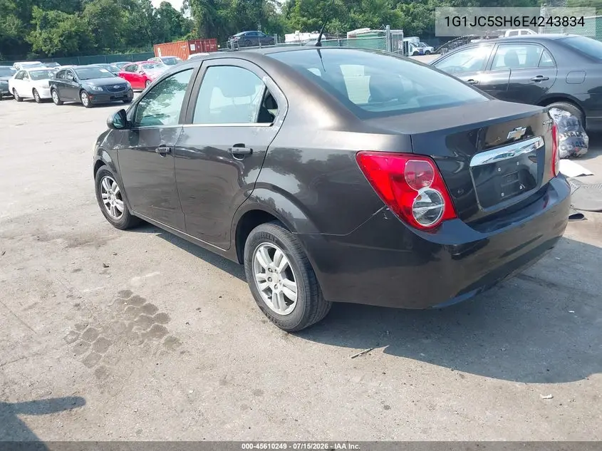 2014 Chevrolet Sonic Lt Auto VIN: 1G1JC5SH6E4243834 Lot: 45610249