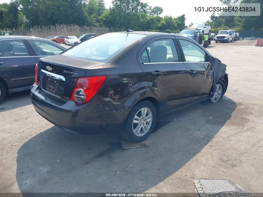 2014 Chevrolet Sonic Lt Auto VIN: 1G1JC5SH6E4243834 Lot: 45610249