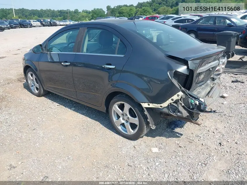 2014 Chevrolet Sonic Ltz Auto VIN: 1G1JE5SH1E4115608 Lot: 45617177