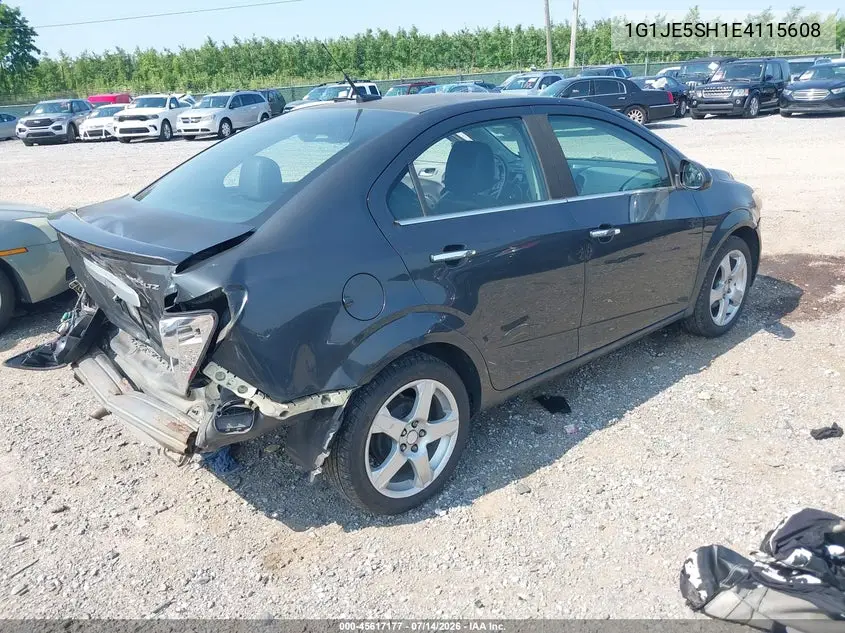 2014 Chevrolet Sonic Ltz Auto VIN: 1G1JE5SH1E4115608 Lot: 45617177