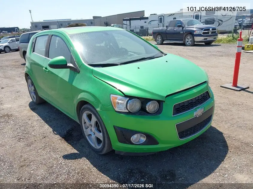 2015 Chevrolet Sonic Lt VIN: 1G1JC6SH3F4126705 Lot: 30094390