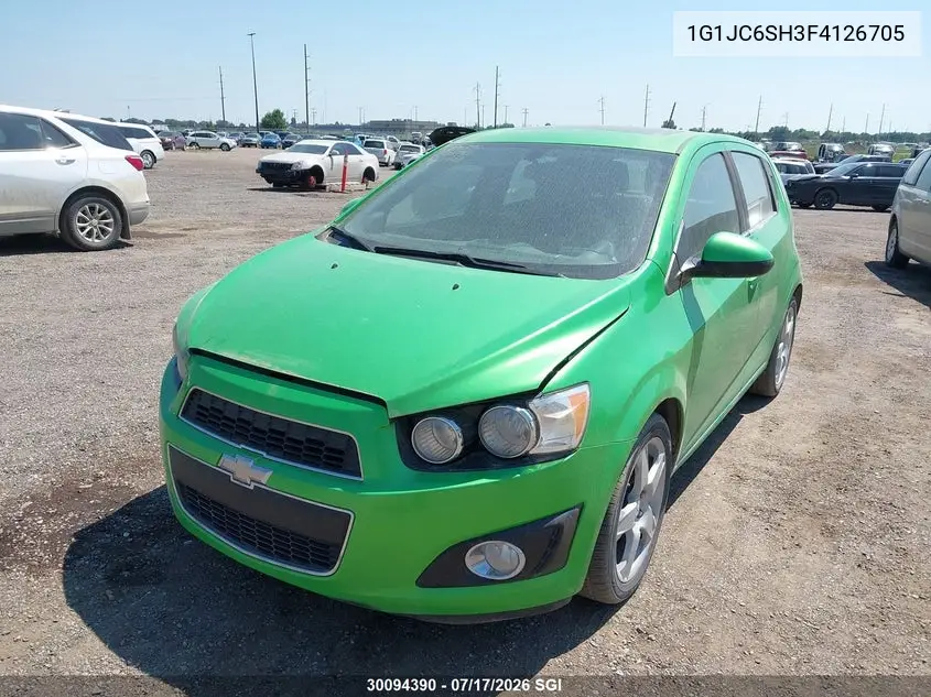 2015 Chevrolet Sonic Lt VIN: 1G1JC6SH3F4126705 Lot: 30094390