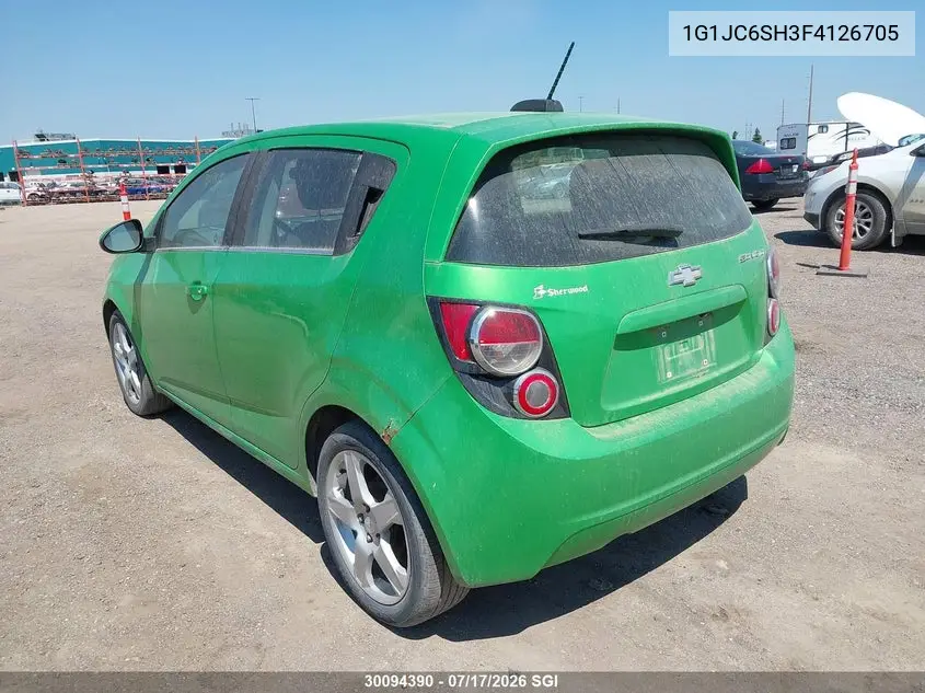 2015 Chevrolet Sonic Lt VIN: 1G1JC6SH3F4126705 Lot: 30094390