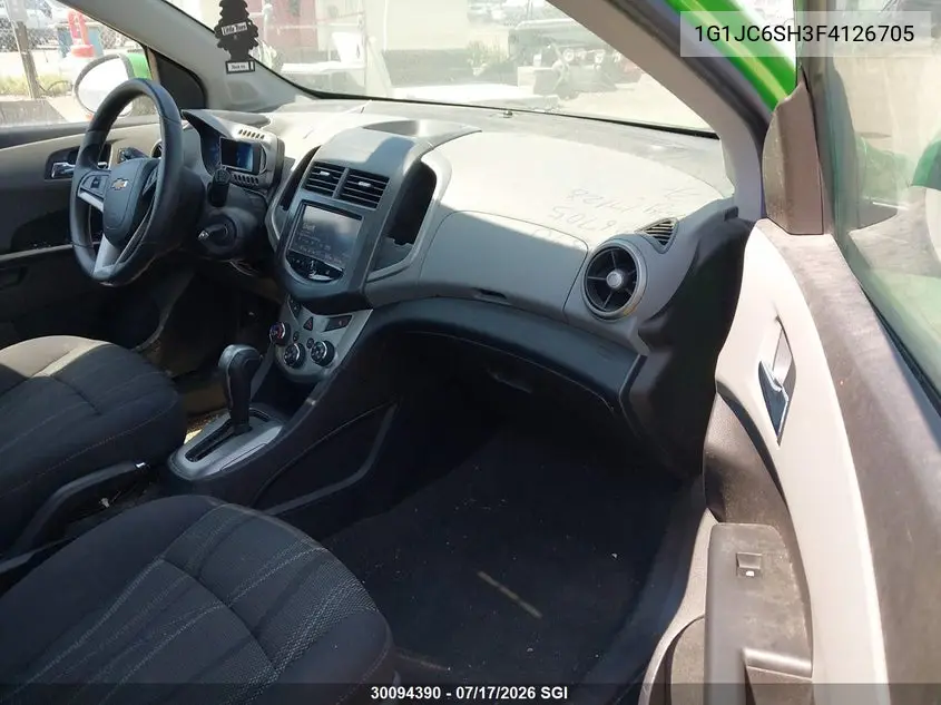 2015 Chevrolet Sonic Lt VIN: 1G1JC6SH3F4126705 Lot: 30094390