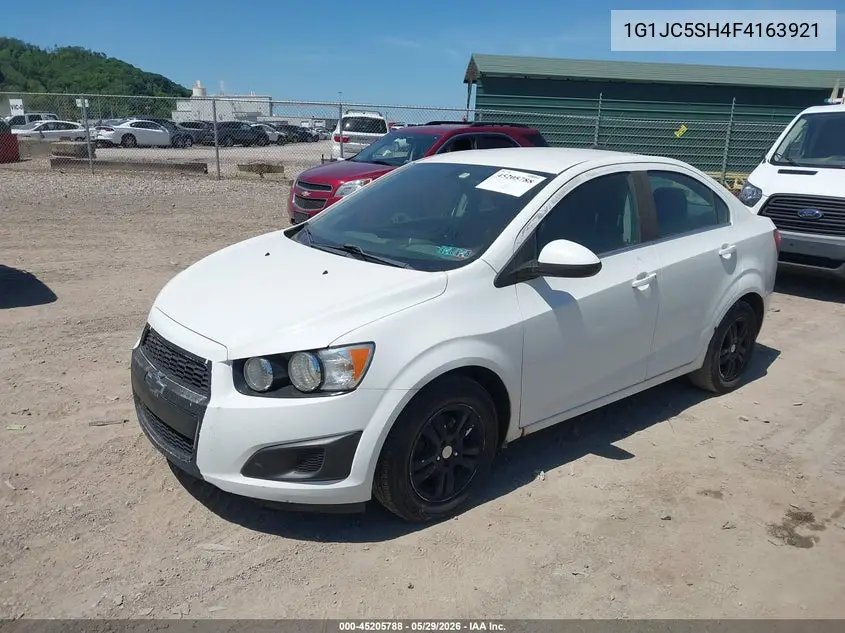 2015 Chevrolet Sonic Lt Auto VIN: 1G1JC5SH4F4163921 Lot: 45205788