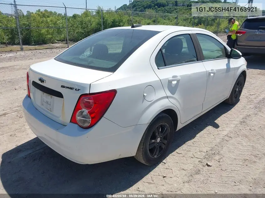 2015 Chevrolet Sonic Lt Auto VIN: 1G1JC5SH4F4163921 Lot: 45205788