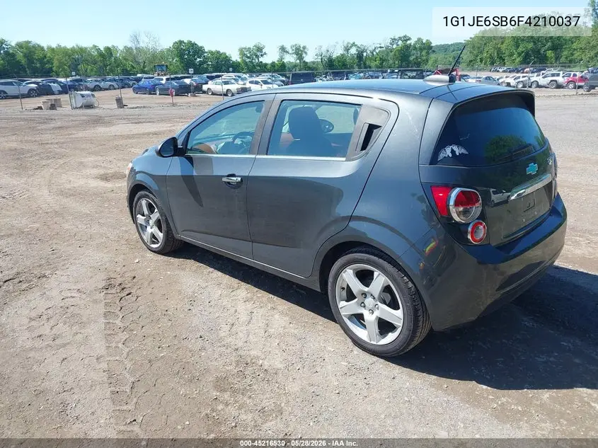 2015 Chevrolet Sonic Ltz Auto VIN: 1G1JE6SB6F4210037 Lot: 45216530