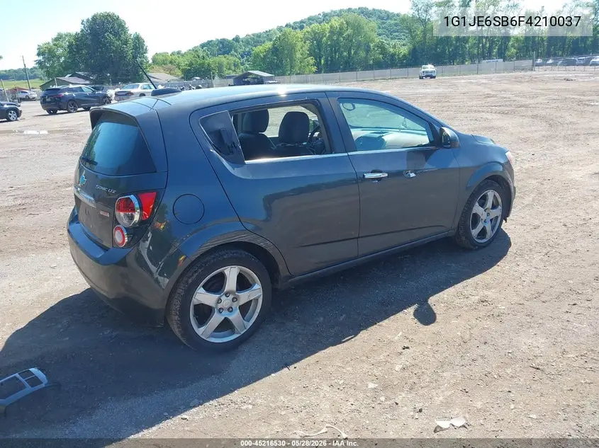 2015 Chevrolet Sonic Ltz Auto VIN: 1G1JE6SB6F4210037 Lot: 45216530