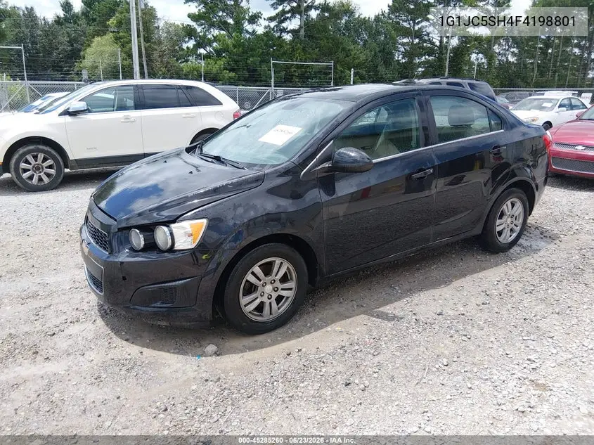 2015 Chevrolet Sonic Lt Auto VIN: 1G1JC5SH4F4198801 Lot: 45285260