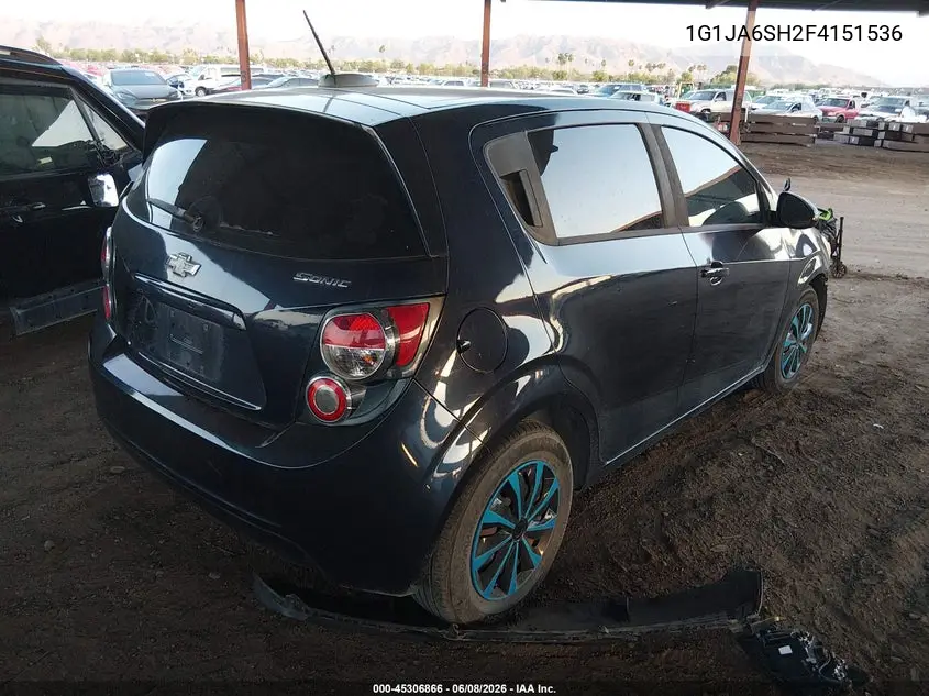 2015 Chevrolet Sonic Ls Auto VIN: 1G1JA6SH2F4151536 Lot: 45306866