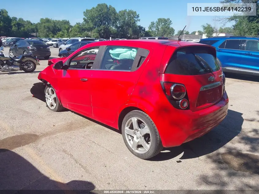 2015 Chevrolet Sonic Ltz Auto VIN: 1G1JE6SB6F4142239 Lot: 45382808