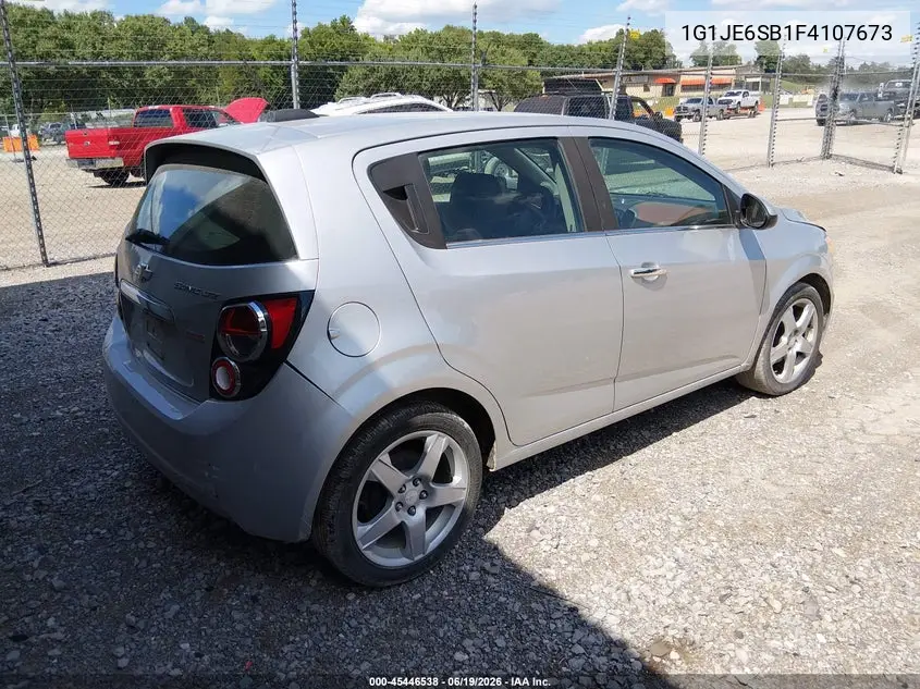 2015 Chevrolet Sonic Ltz Auto VIN: 1G1JE6SB1F4107673 Lot: 45446538