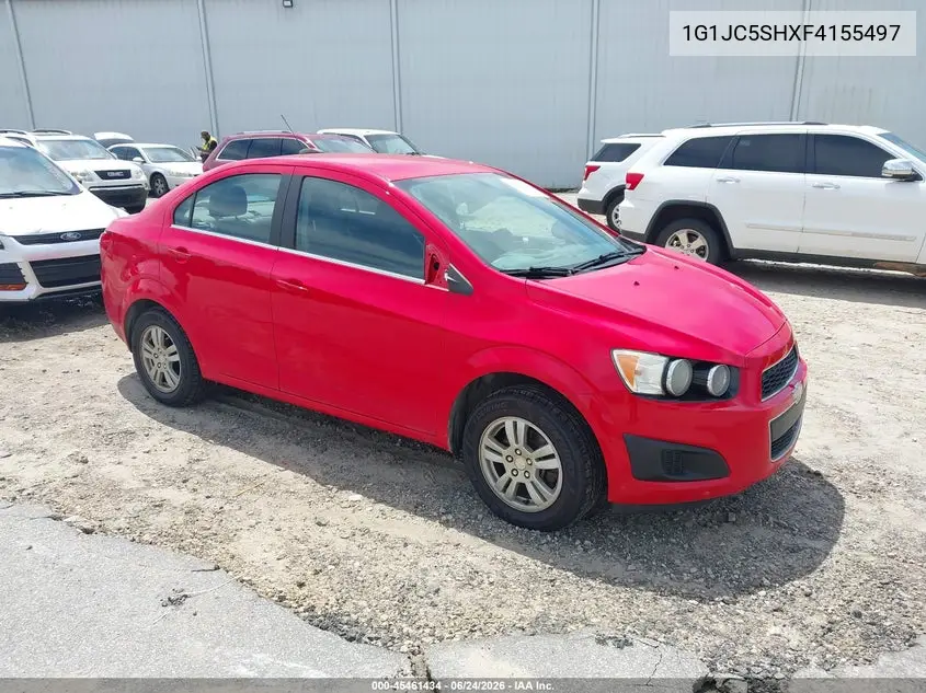 2015 Chevrolet Sonic Lt Auto VIN: 1G1JC5SHXF4155497 Lot: 45461434