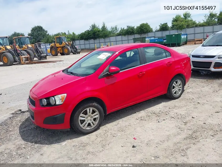 2015 Chevrolet Sonic Lt Auto VIN: 1G1JC5SHXF4155497 Lot: 45461434
