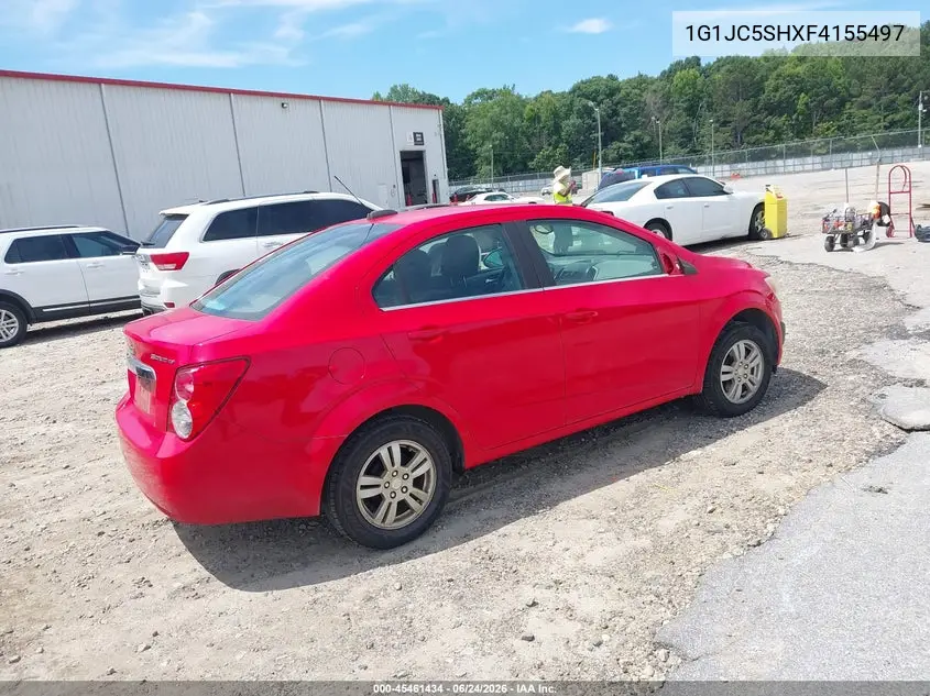 2015 Chevrolet Sonic Lt Auto VIN: 1G1JC5SHXF4155497 Lot: 45461434