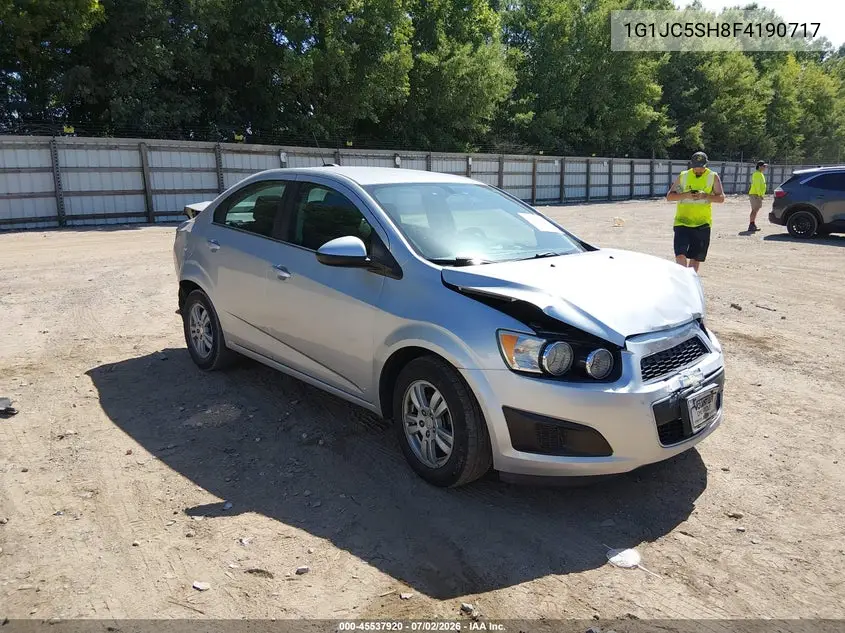 2015 Chevrolet Sonic Lt Auto VIN: 1G1JC5SH8F4190717 Lot: 45537920