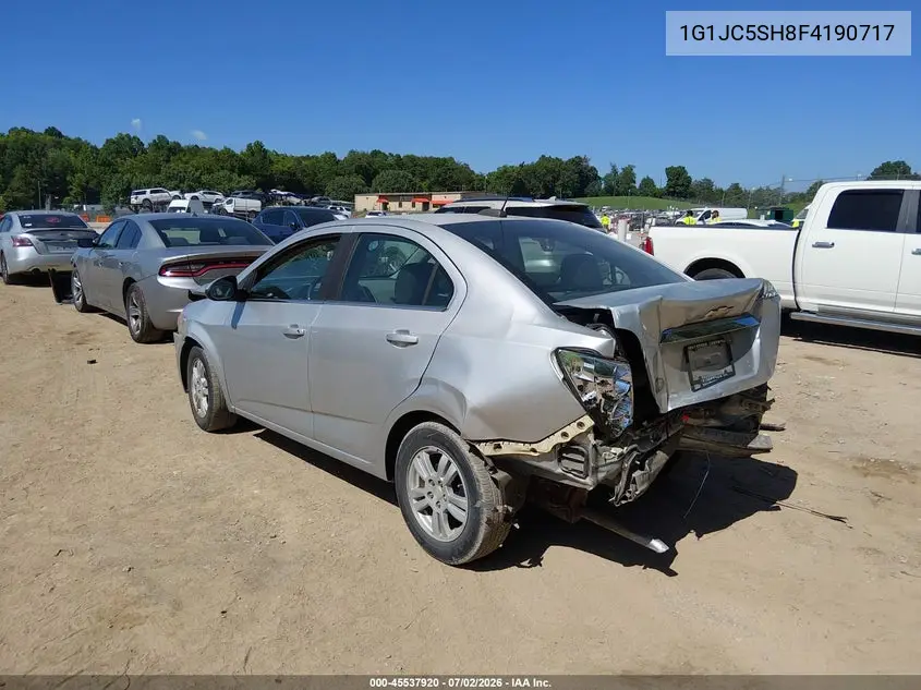 2015 Chevrolet Sonic Lt Auto VIN: 1G1JC5SH8F4190717 Lot: 45537920