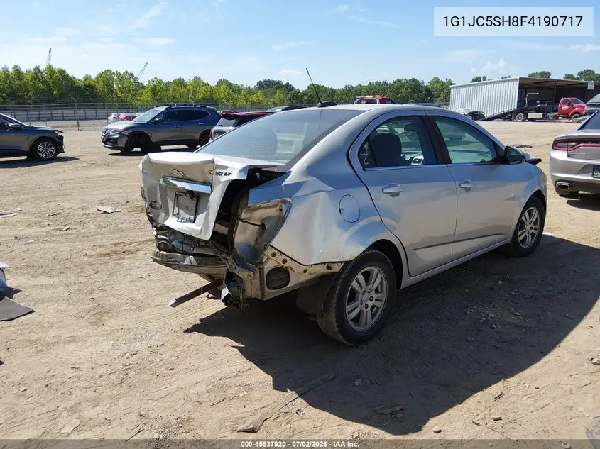 2015 Chevrolet Sonic Lt Auto VIN: 1G1JC5SH8F4190717 Lot: 45537920