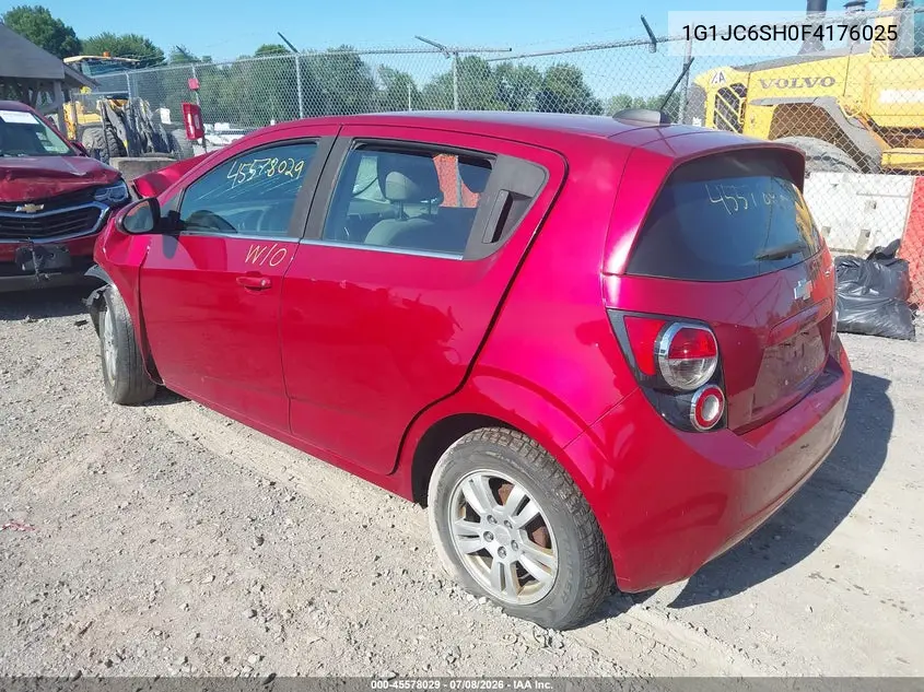 2015 Chevrolet Sonic Lt Auto VIN: 1G1JC6SH0F4176025 Lot: 45578029