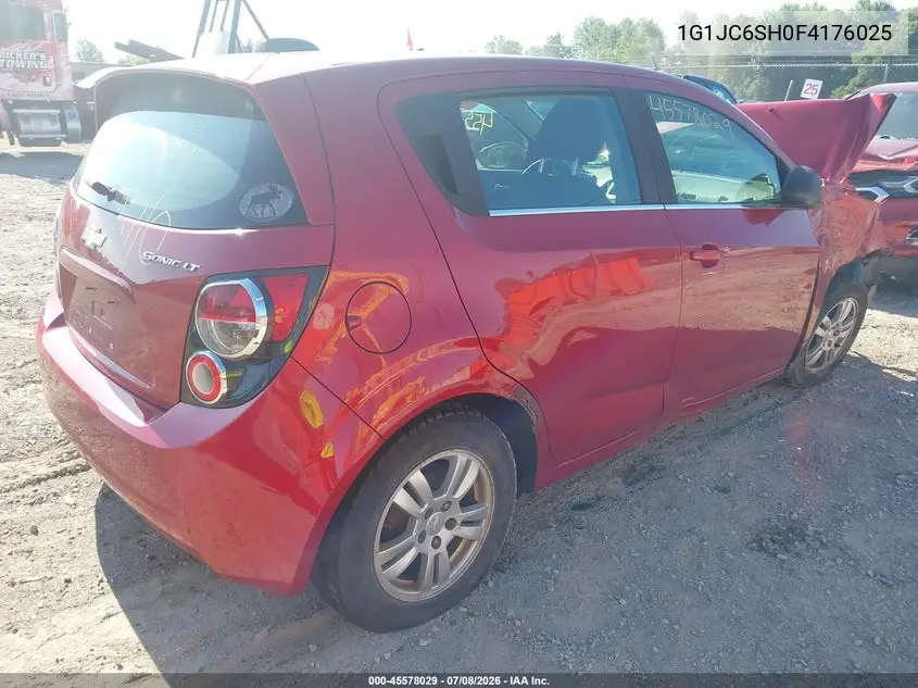 2015 Chevrolet Sonic Lt Auto VIN: 1G1JC6SH0F4176025 Lot: 45578029