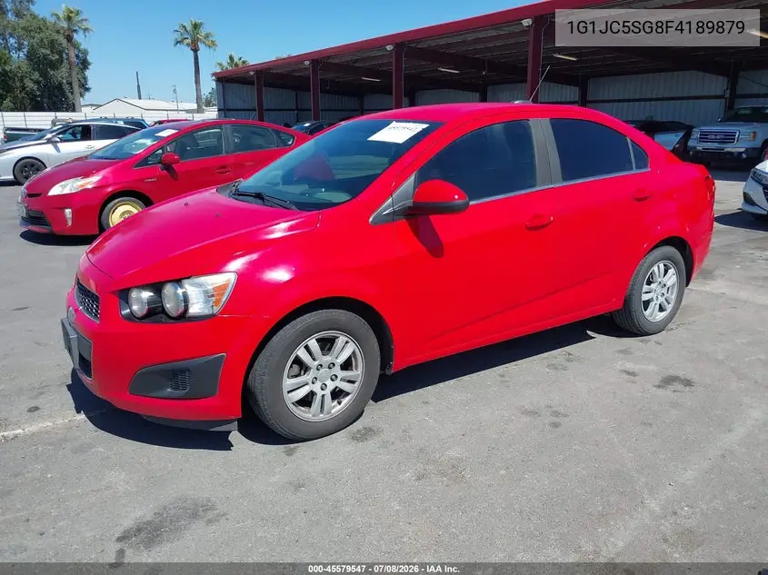 2015 Chevrolet Sonic Lt Auto VIN: 1G1JC5SG8F4189879 Lot: 45579547