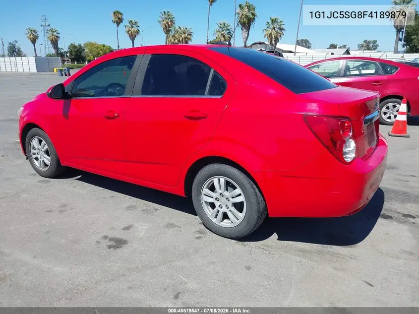 2015 Chevrolet Sonic Lt Auto VIN: 1G1JC5SG8F4189879 Lot: 45579547