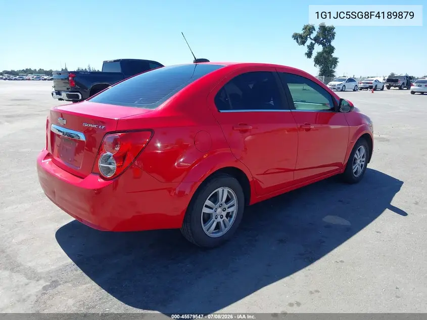 2015 Chevrolet Sonic Lt Auto VIN: 1G1JC5SG8F4189879 Lot: 45579547