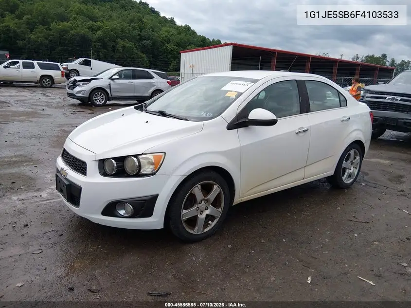 2015 Chevrolet Sonic Ltz Auto VIN: 1G1JE5SB6F4103533 Lot: 45586585