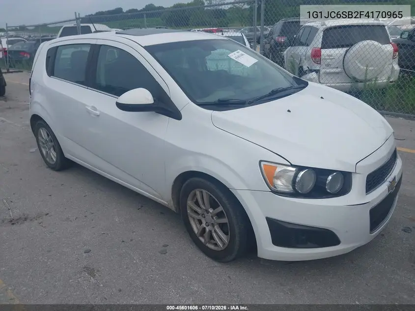 2015 Chevrolet Sonic Lt Auto VIN: 1G1JC6SB2F4170965 Lot: 45601606