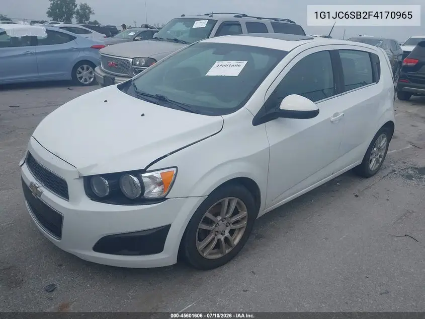 2015 Chevrolet Sonic Lt Auto VIN: 1G1JC6SB2F4170965 Lot: 45601606