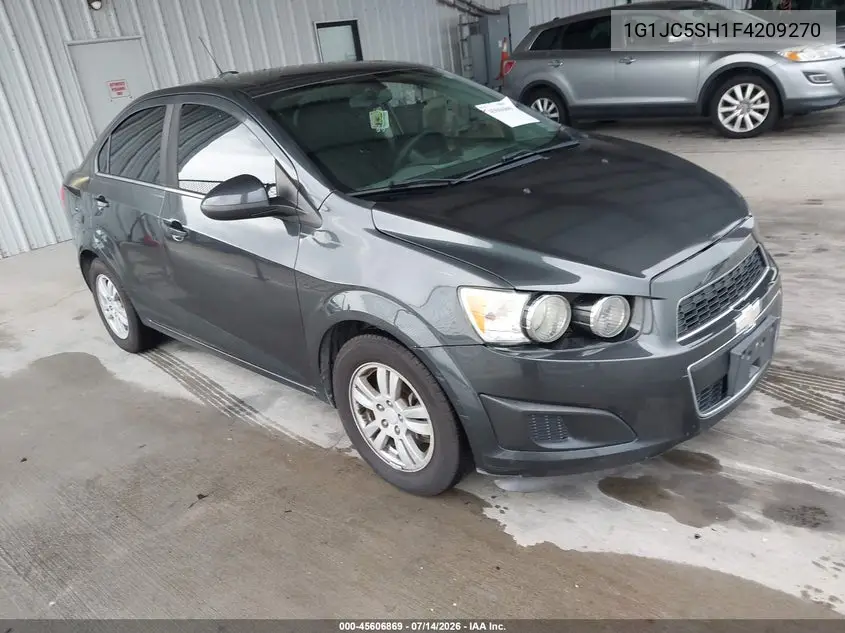 2015 Chevrolet Sonic Lt Auto VIN: 1G1JC5SH1F4209270 Lot: 45606869