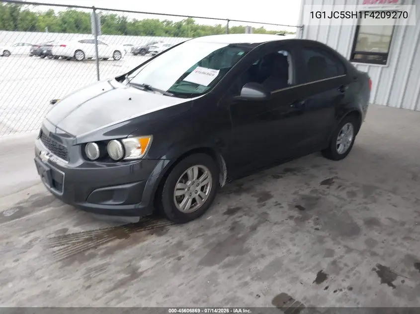 2015 Chevrolet Sonic Lt Auto VIN: 1G1JC5SH1F4209270 Lot: 45606869