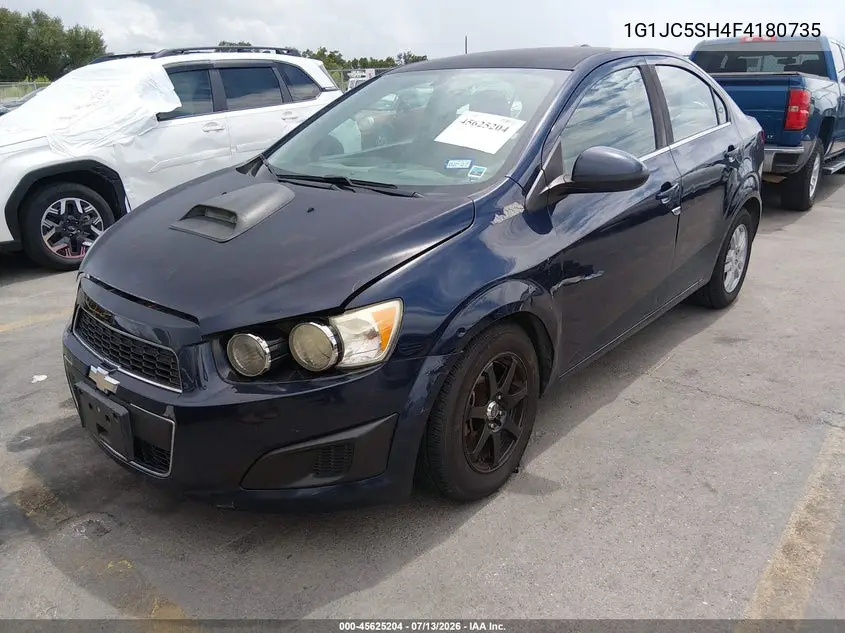 2015 Chevrolet Sonic Lt Auto VIN: 1G1JC5SH4F4180735 Lot: 45625204
