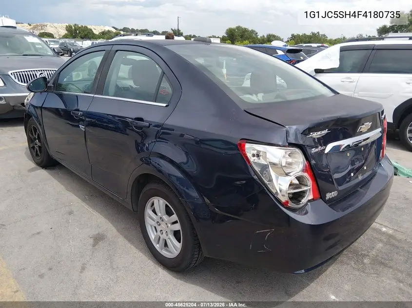 2015 Chevrolet Sonic Lt Auto VIN: 1G1JC5SH4F4180735 Lot: 45625204