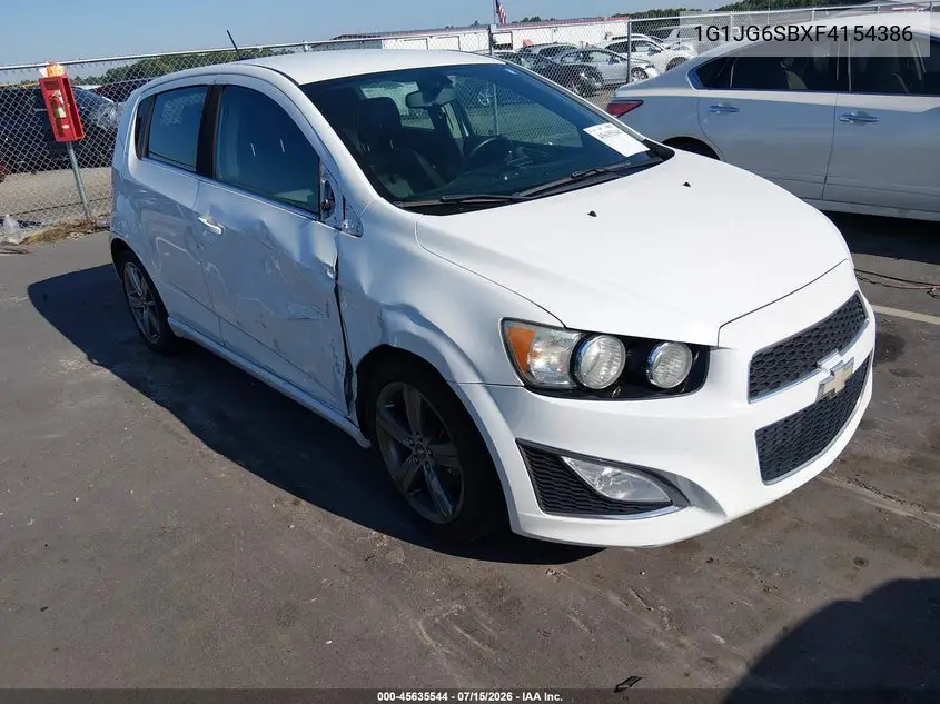 2015 Chevrolet Sonic Rs Auto VIN: 1G1JG6SBXF4154386 Lot: 45635544