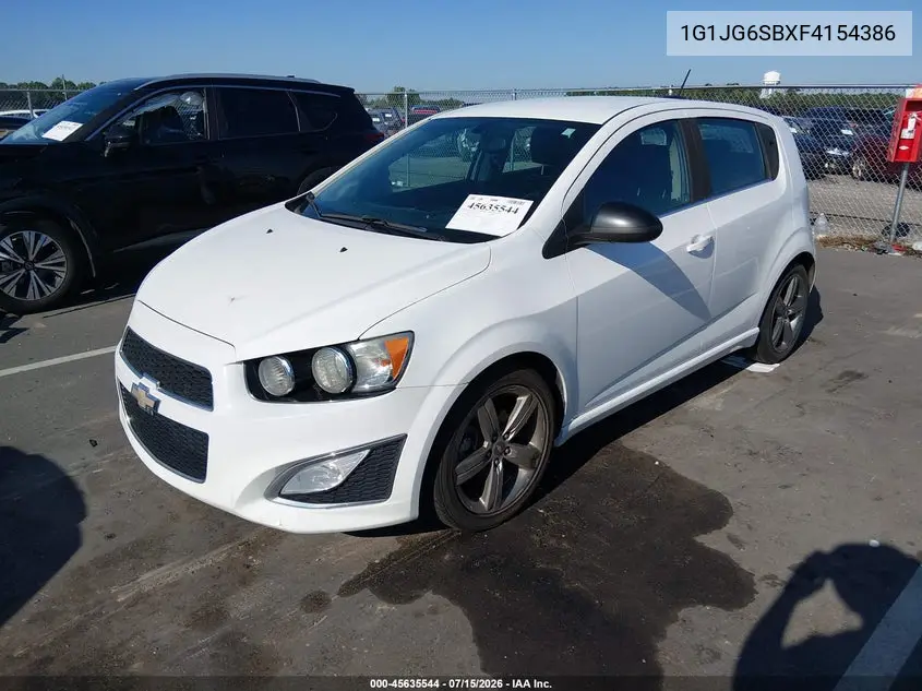 2015 Chevrolet Sonic Rs Auto VIN: 1G1JG6SBXF4154386 Lot: 45635544