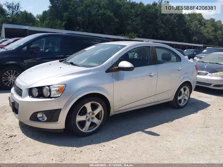 2015 Chevrolet Sonic Ltz Auto VIN: 1G1JE5SB8F4208381 Lot: 45635622