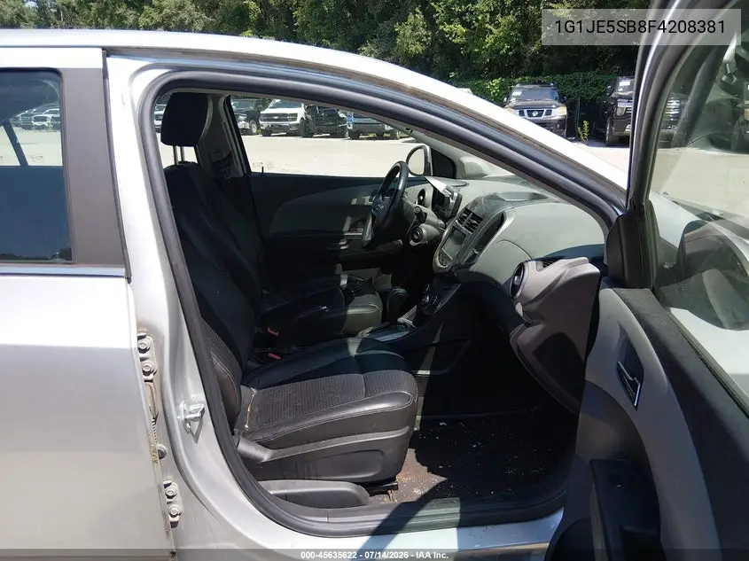 2015 Chevrolet Sonic Ltz Auto VIN: 1G1JE5SB8F4208381 Lot: 45635622