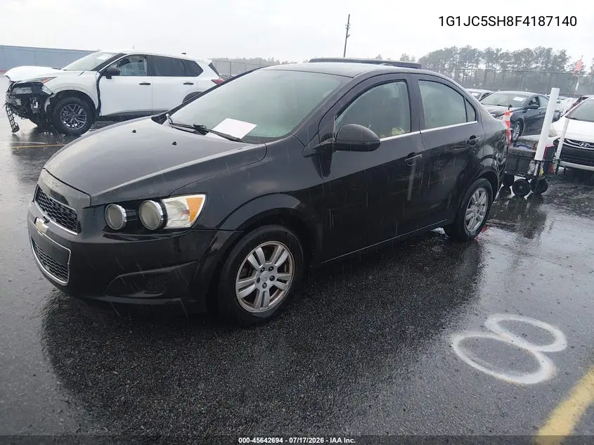2015 Chevrolet Sonic Lt Auto VIN: 1G1JC5SH8F4187140 Lot: 45642694
