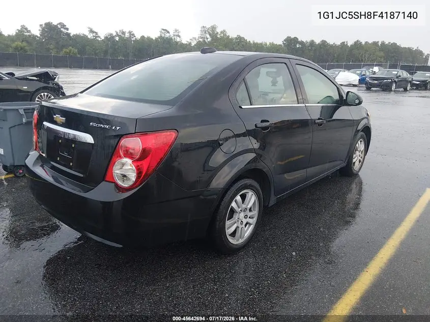 2015 Chevrolet Sonic Lt Auto VIN: 1G1JC5SH8F4187140 Lot: 45642694