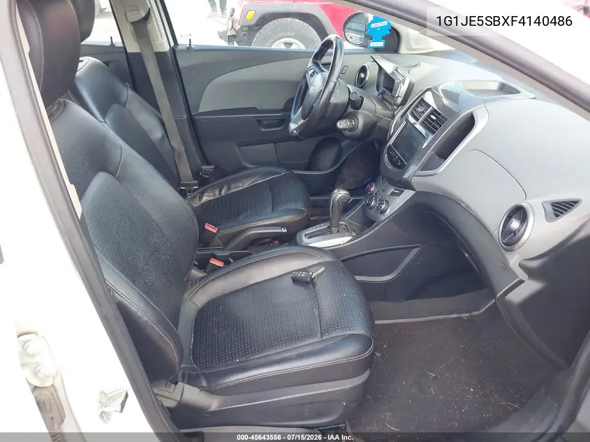 2015 Chevrolet Sonic Ltz Auto VIN: 1G1JE5SBXF4140486 Lot: 45643556