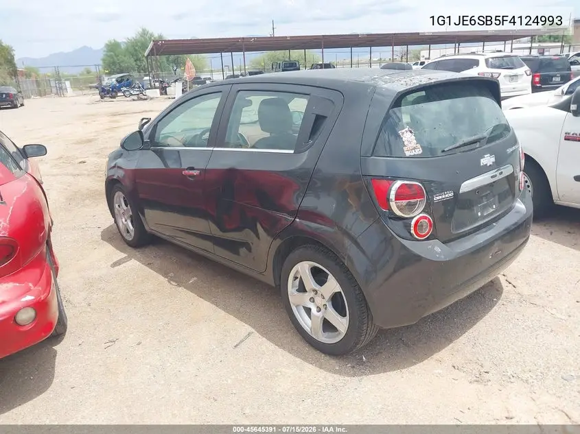 2015 Chevrolet Sonic Ltz Auto VIN: 1G1JE6SB5F4124993 Lot: 45645391