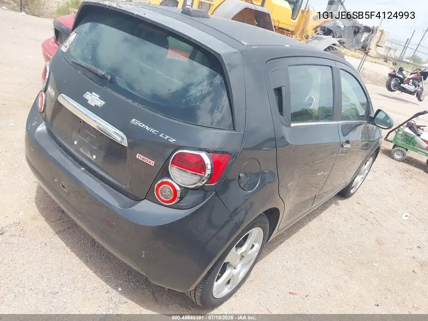 2015 Chevrolet Sonic Ltz Auto VIN: 1G1JE6SB5F4124993 Lot: 45645391