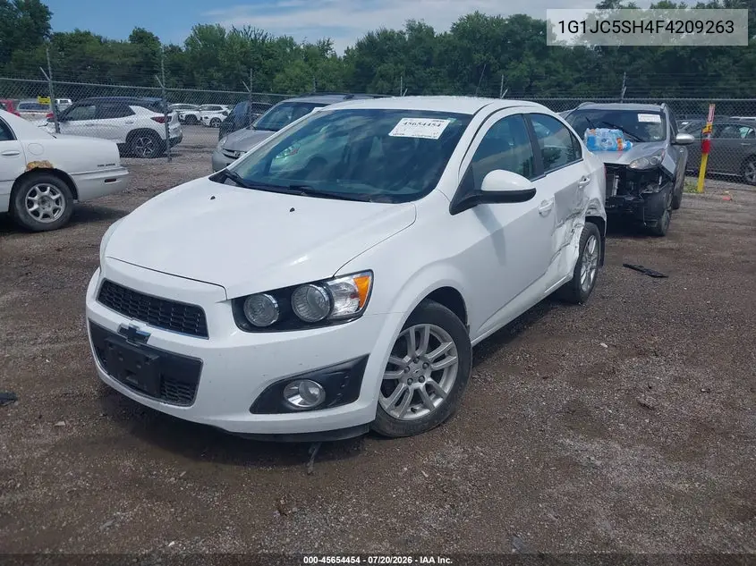 2015 Chevrolet Sonic Lt Auto VIN: 1G1JC5SH4F4209263 Lot: 45654454