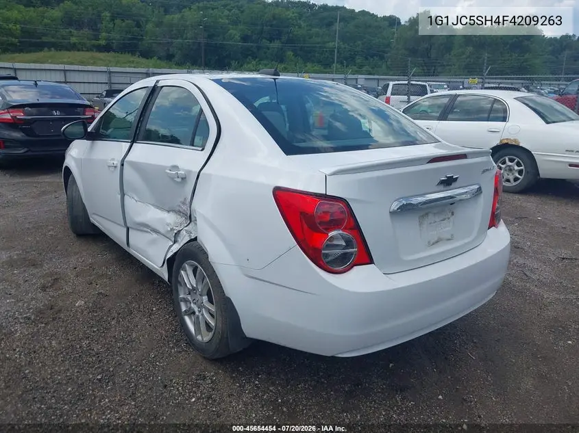 2015 Chevrolet Sonic Lt Auto VIN: 1G1JC5SH4F4209263 Lot: 45654454