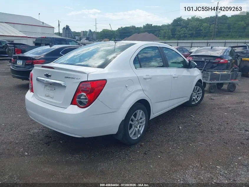 2015 Chevrolet Sonic Lt Auto VIN: 1G1JC5SH4F4209263 Lot: 45654454