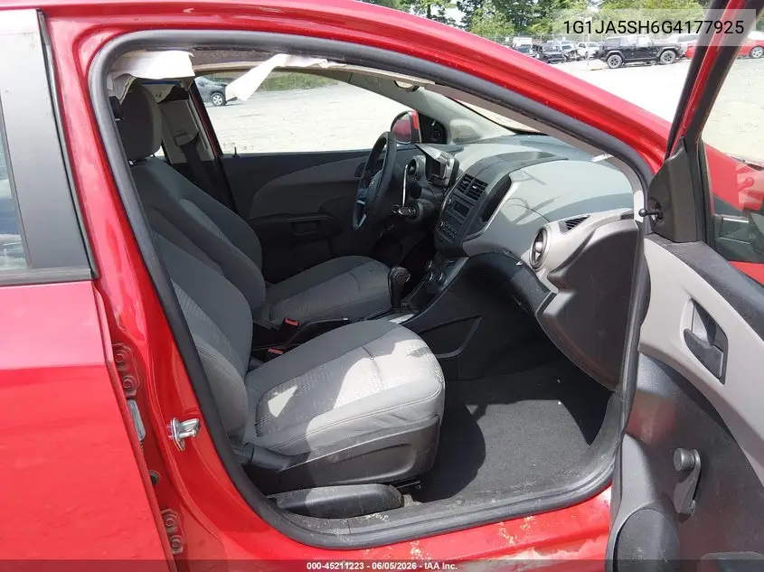 2016 Chevrolet Sonic Ls Auto VIN: 1G1JA5SH6G4177925 Lot: 45211223