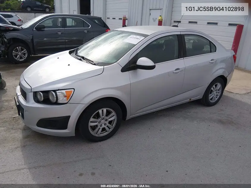 2016 Chevrolet Sonic Lt Auto VIN: 1G1JC5SB9G4102898 Lot: 45245061