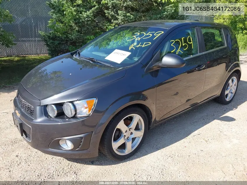 2016 Chevrolet Sonic Lt Auto VIN: 1G1JC6SB4G4172086 Lot: 45513259