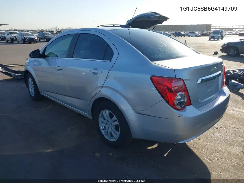2016 Chevrolet Sonic Lt Auto VIN: 1G1JC5SB6G4149709 Lot: 45579226